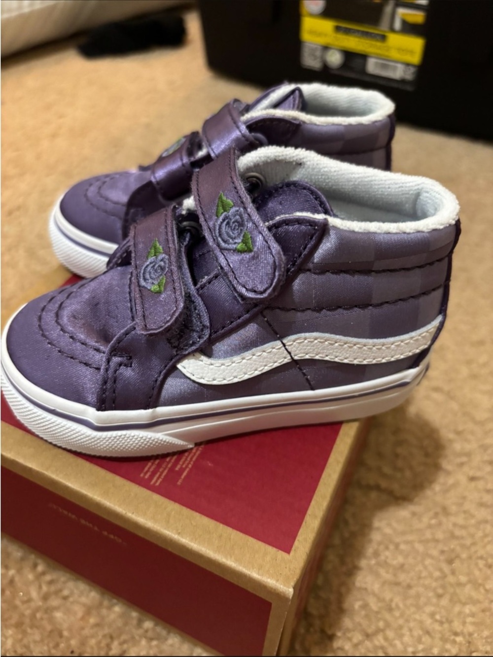 Kids Purple High-Top vans